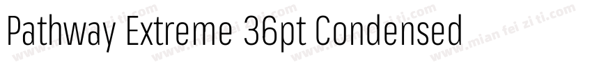 Pathway Extreme 36pt Condensed Medi字体转换